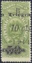 Revenue stamp (Surcharged for Telegraphs)