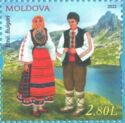 Man and Woman Wearing Traditional Bulgarian Costumes