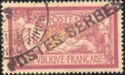 Stamps of France with POSTES SERBES Overprint