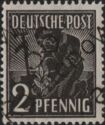 American-British-Soviet Occ. (Trizone) Mi: 943 - overprinted