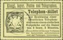 Königl. bayer. Posten und Telegraphen. - Telephon-Billet