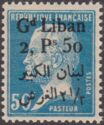 Type Pasteur overprinted and Lebanese surcharge