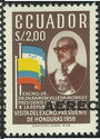 President of Honduras overprinted