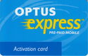 Optus Express Activation card