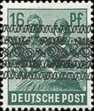 Posthorn Ribbon Double overprint one inverted