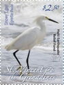 Snowy Egret (Egretta thula) - Overprinted