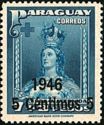Our Lady of Asuncion with overprint "1946" and new value