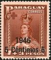 Our Lady of Asuncion with overprint "1946" and new value