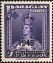 Our Lady of Asuncion with overprint "1946" and new value