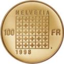 100 Francs (200th Anniv. Of the Helvetic Republic)