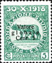 Overprinted "Valore globale" Type I