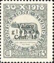 Overprinted "Valore globale" Type I