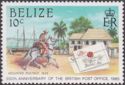 Mounted Postboy and Early Letter to Belize