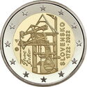 2 Euro (300th anniversary First Slovak steam engine)
