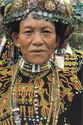 Old Woman of Paiwan Tribe in Traditional Harvest Ceremony