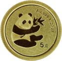 5 Yuan (Panda - mirrored ring)