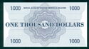 1,000 Dollars
