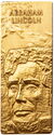 5 Dollars (Mount Rushmore National Memorial 80th Anniversary - Abraham Lincoln - Gilded)