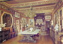 Prinsuéjols-Malbouzon : Dining Room of the La Baume Castle, at Prinsuejols
