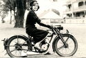 Motorcycle postie, circa 1950