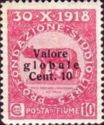 Overprinted "Valore globale" Type II (boldface) Big