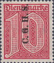C.G.H.S. on German Officials Watermark "Lozenges Diamond"