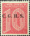 C.G.H.S. on German Officials Watermark "Lozenges Diamond"