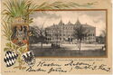 DORTMUND Oberrealschule mit Kriegerdenkmal 1870/71.