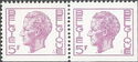 King Baudouin Type "Elström" - booklet stamp se tenant