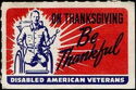 On thanksgiving be thankful American Disabled Veterans