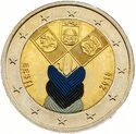 2 Euro (Centenary of the Foundation of the Independent Baltic States. Coloured 13)