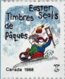 Timbres de Paques Easter Seals 1988