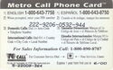 MetroCall Phone Card $ 1
