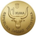 1 Kuna (Hum. 0.05g. 1.99mm the smallest gold coin in the world)