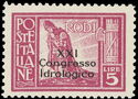 Rodi Overprint "XXI Congresso Idrologico"