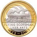 2 Pounds (100 Years of Flaying Scotsman - Silver Piedfort)