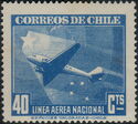 Plane and Star of Chile and Southern Cross