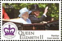 Queen Elizabeth II and Prince Philip -Overprinted