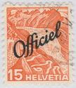 Rhone Glacier (overprinted "Officiel")