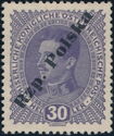 Austria Emperor Karl I Stamp overprinted Rzp. Polska