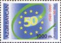 Emblem of Council of Europe and Jubilee Figure "50"