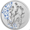 10 Euro (Flower language - Forget-me-not - Remember me - Silver Color)