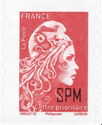 Marianne L'Engagée overprinted SPM
