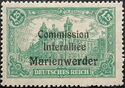 "General Post Office" overprinted Marienwerder