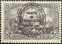 Monument of Emperor William I overprintedTRAITE DE VERSAILLE