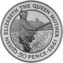 50 Pence (Queen Mother, Keen Angler)