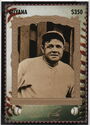 Babe Ruth with Wood Behind