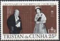 Churchill and Queen Elizabeth II