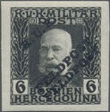 Overprint on Bosnia Military stamp