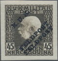 Overprint on Bosnia Military stamp